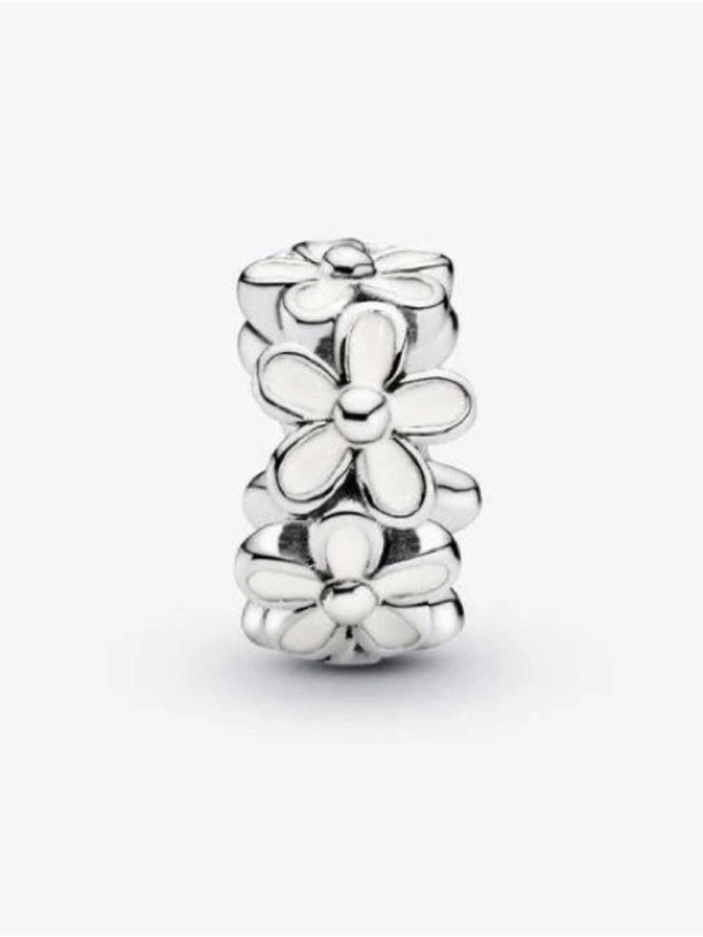 Genuine PANDORA White Daisy Flower Spacer; 791495EN12